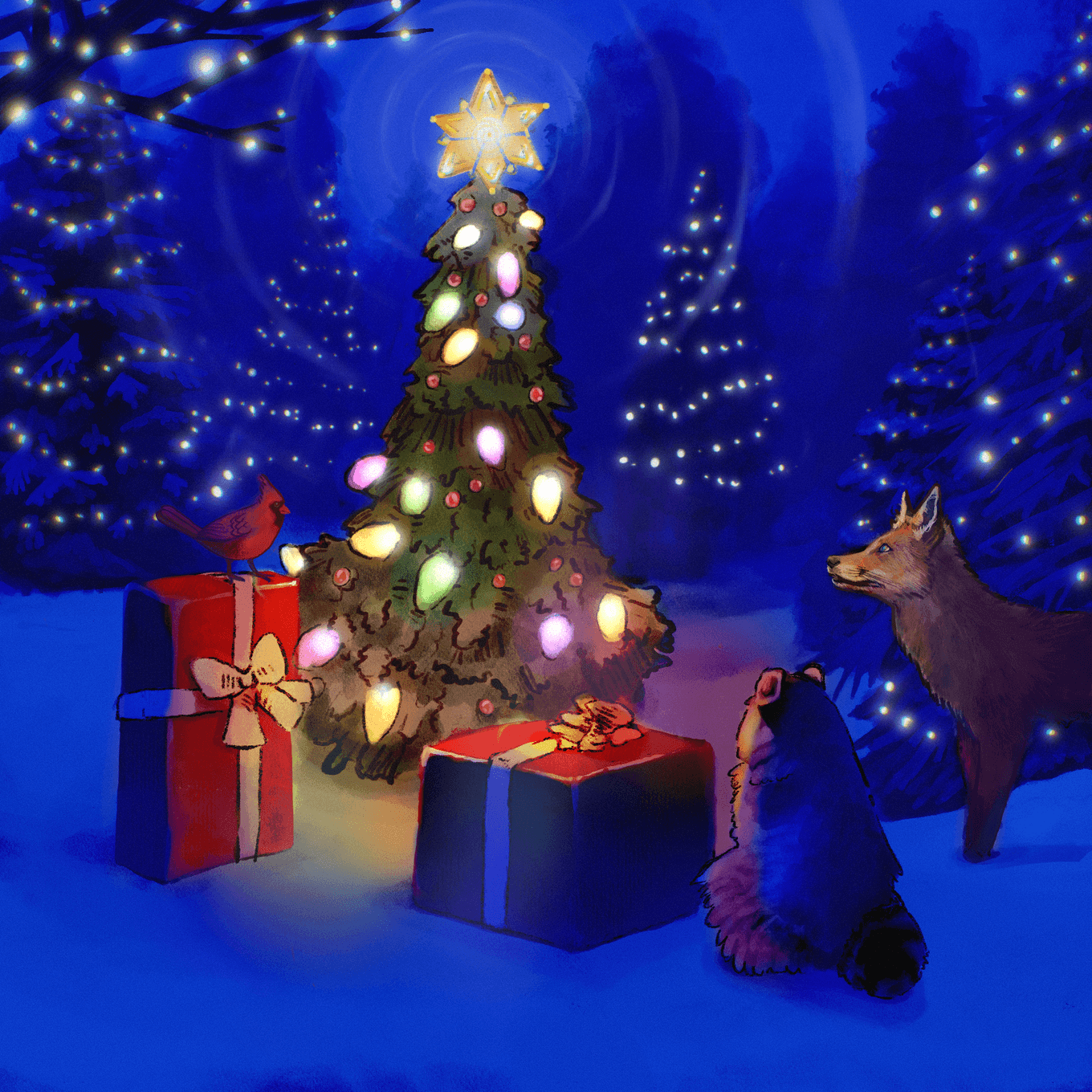 Christmas in the forest