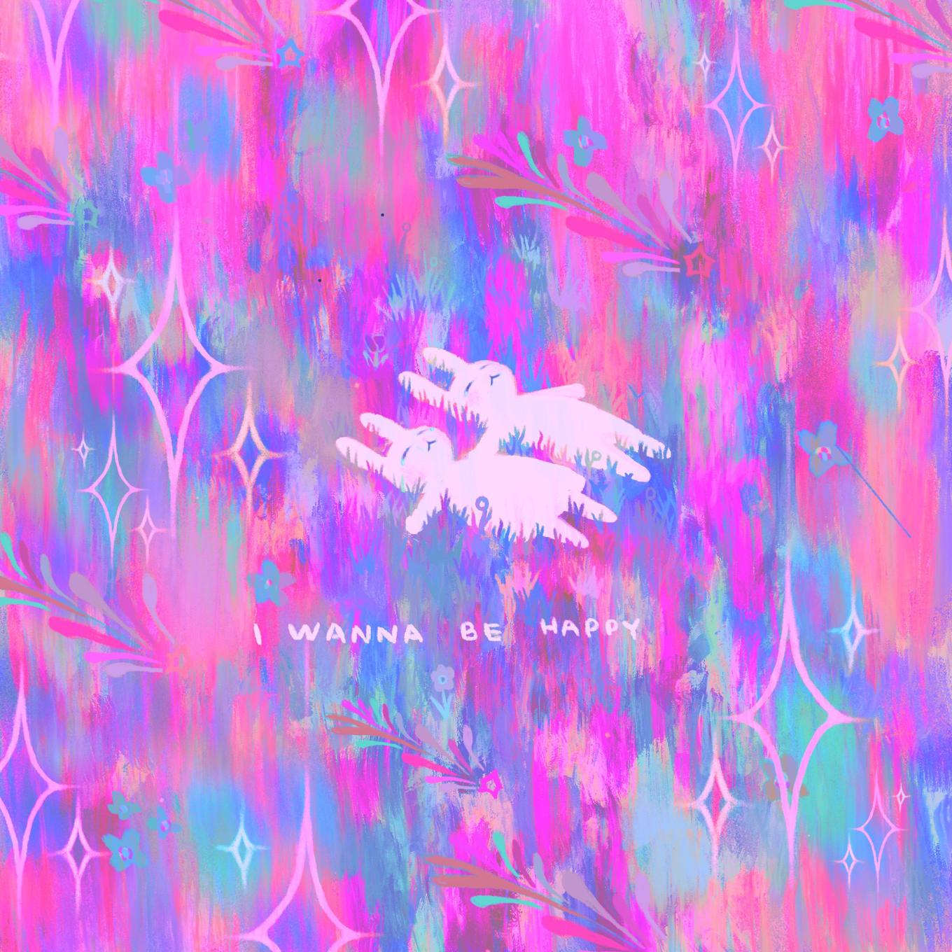 i wanna be happy purple